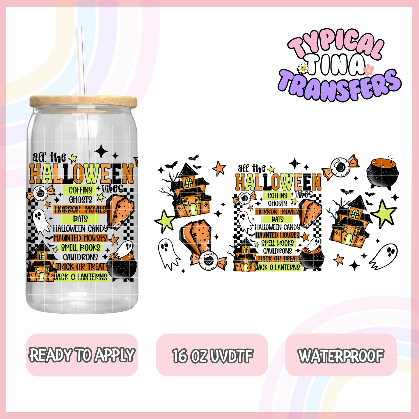 UVDTF #8304 | 16oz UVDTF Wrap | POD